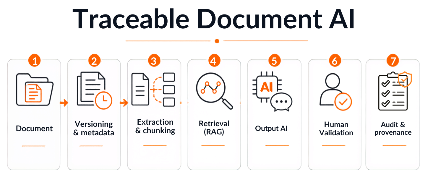 Traceable document AI