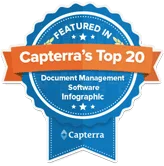 capterra top 20 badge