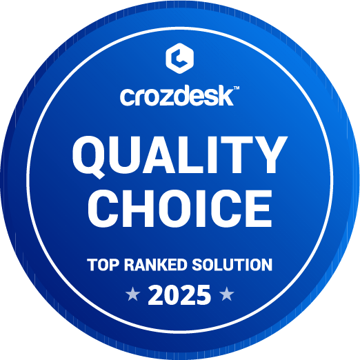 Crozedesk Quality Choice 2025 Award Badge