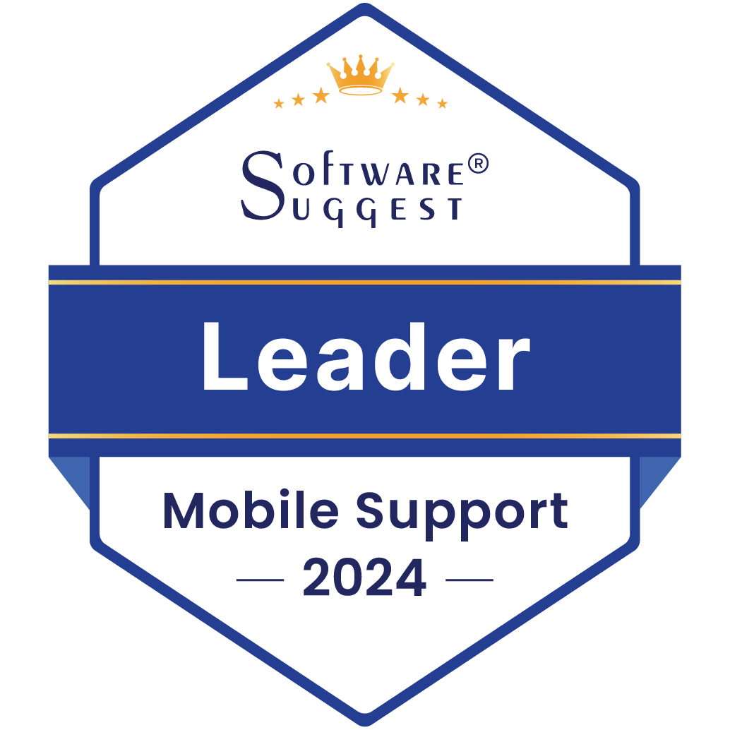 Software Suggest Leader Mobile Support 2024 badge
