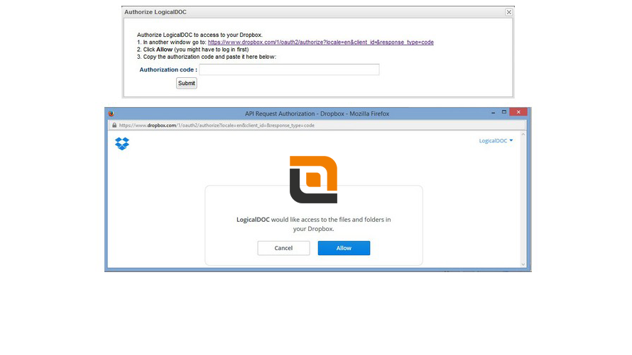 Secure Dropbox Authorization