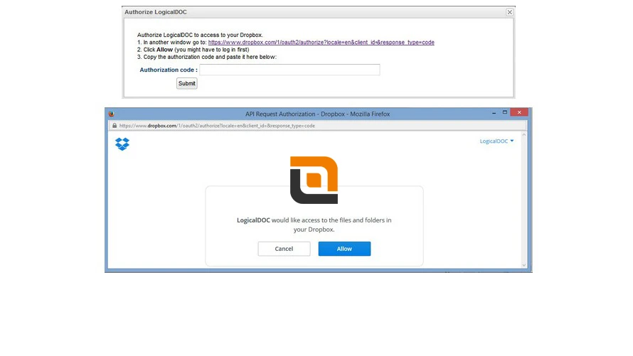 Secure Dropbox Authorization