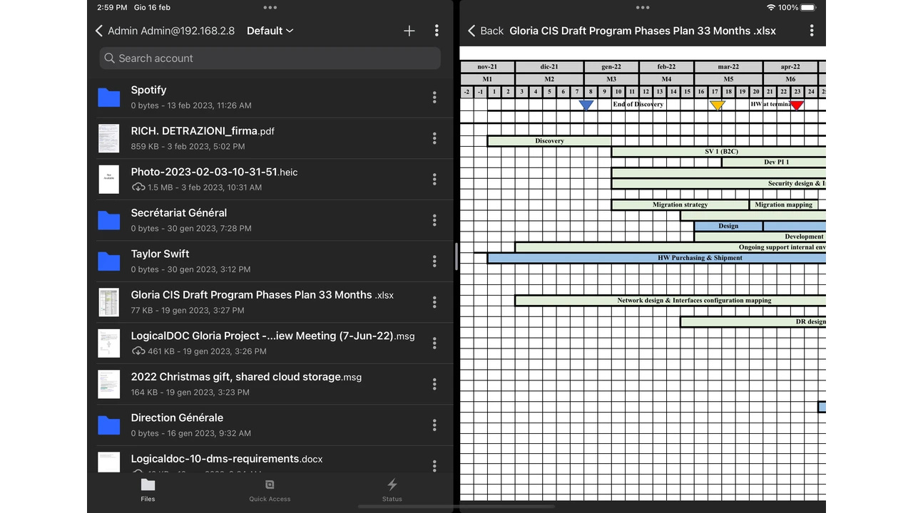 Docunote Inlogic iOS native App for LogicalDOC - LogicalDOC