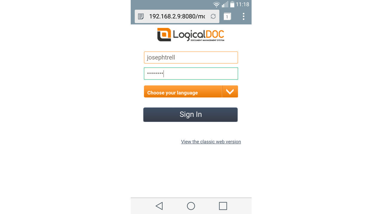 Access LogicalDOC from Any Device