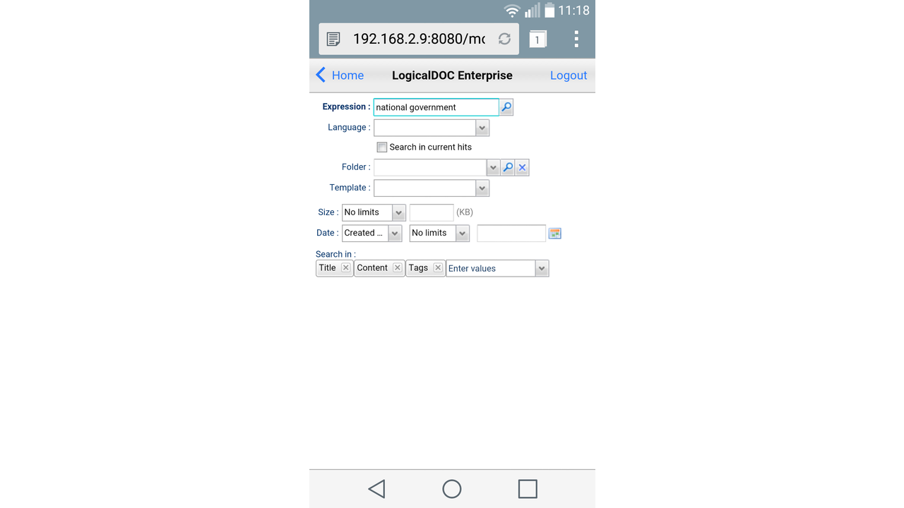 Search Your Repository on the Go