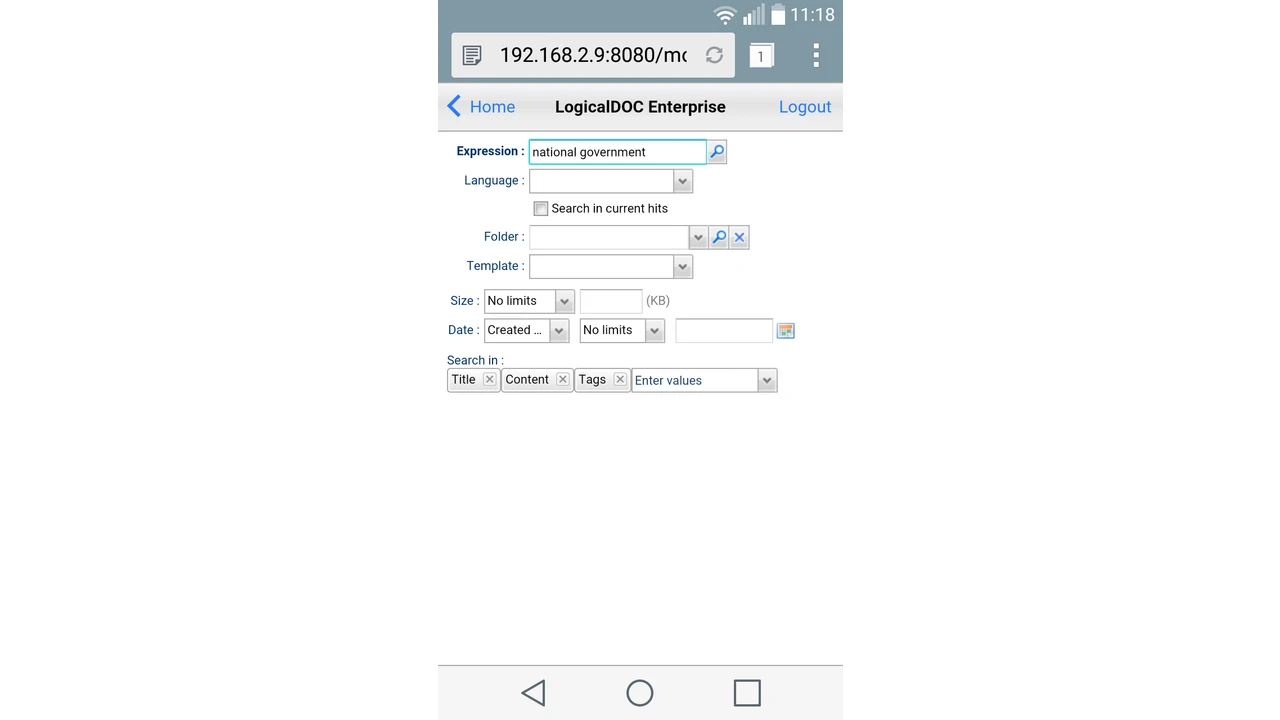 Search Your Repository on the Go