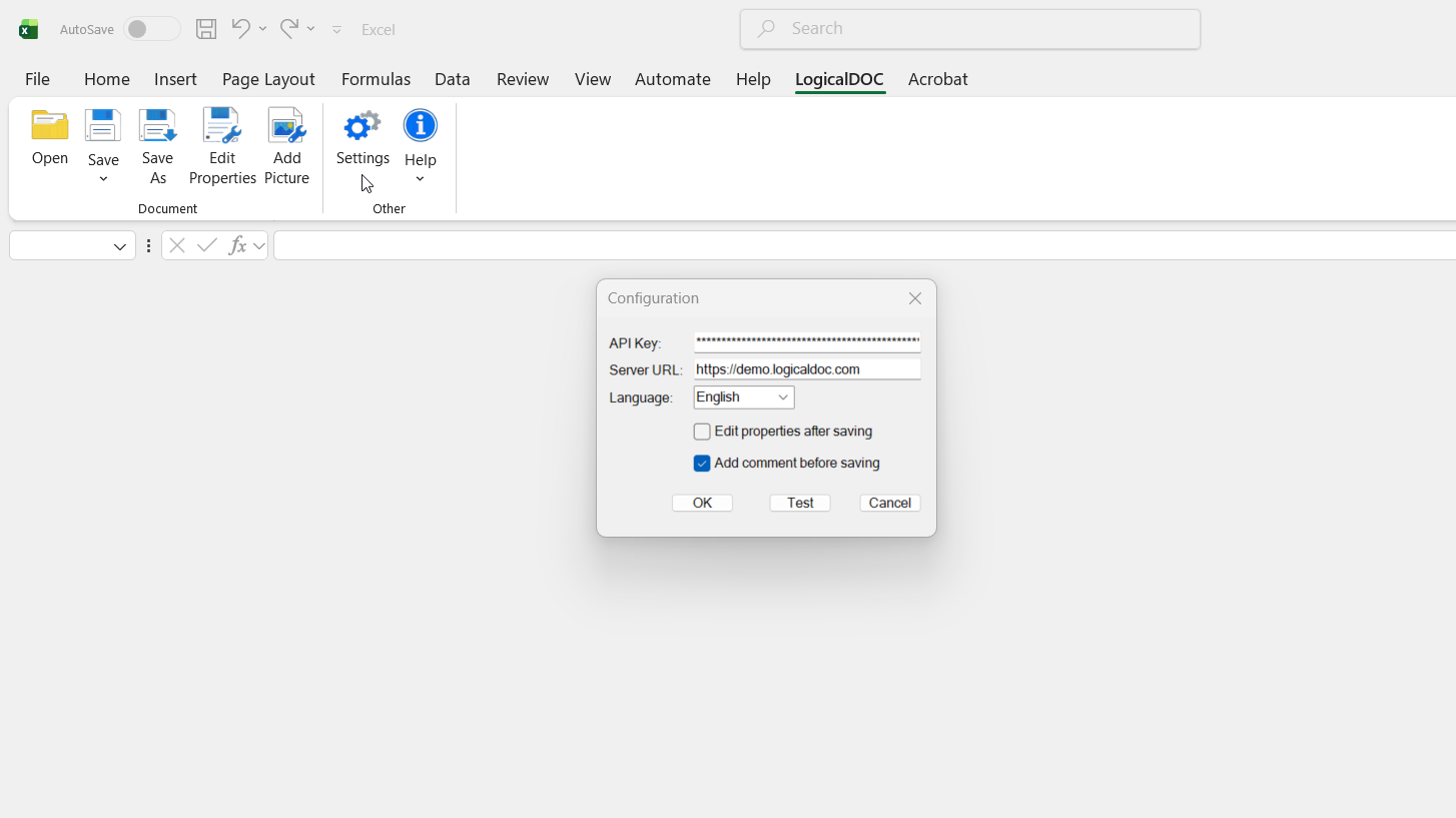 Configure the Office Add-in