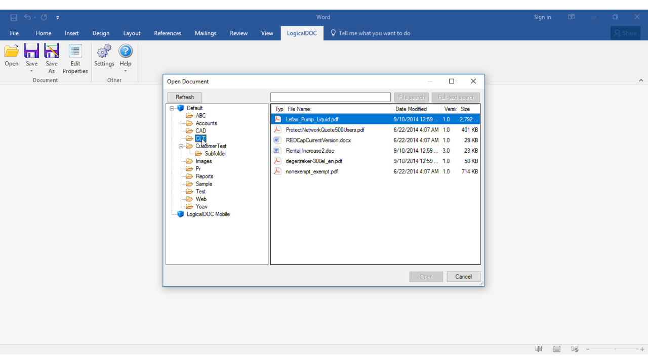 Microsoft Word Add-in