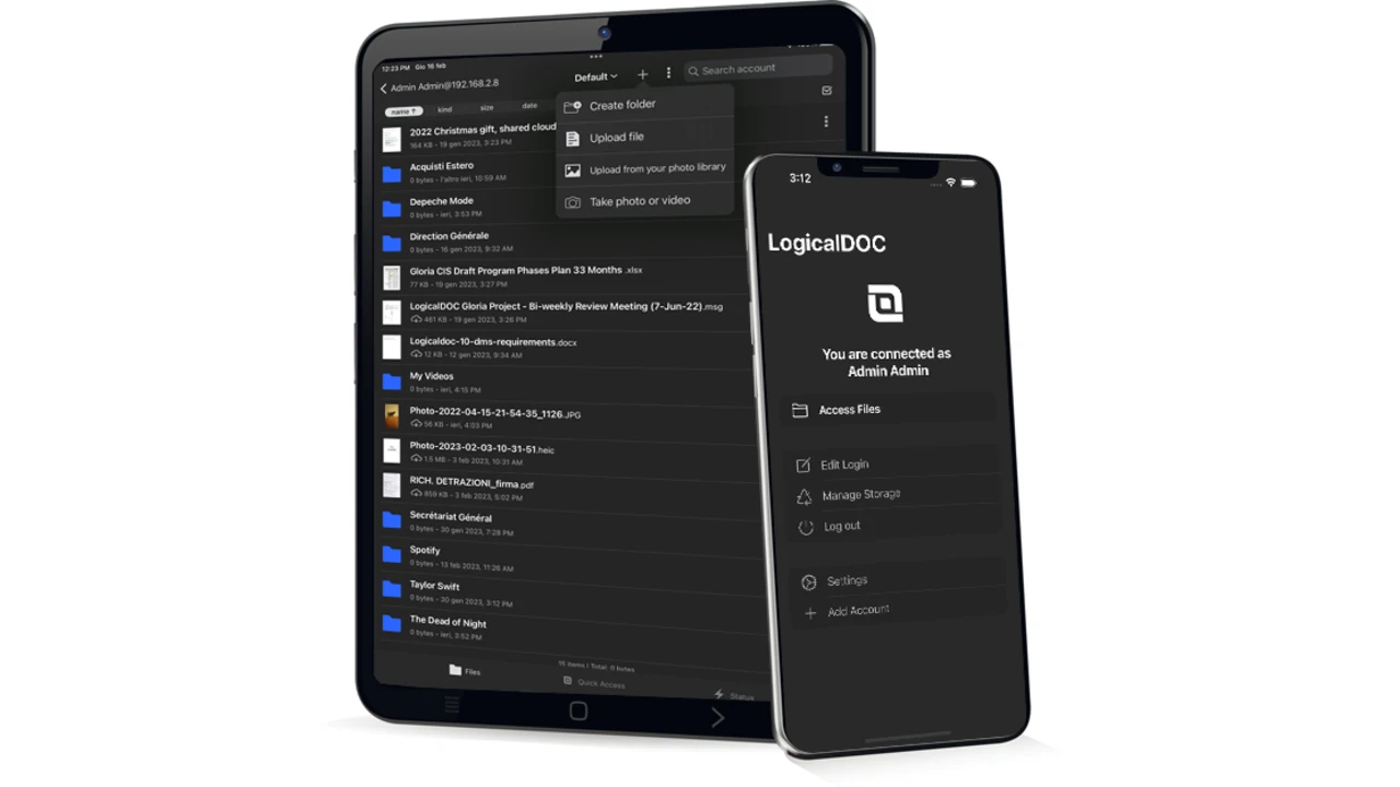 LogicalDOC Mobile for iOS (iPhone & iPad)