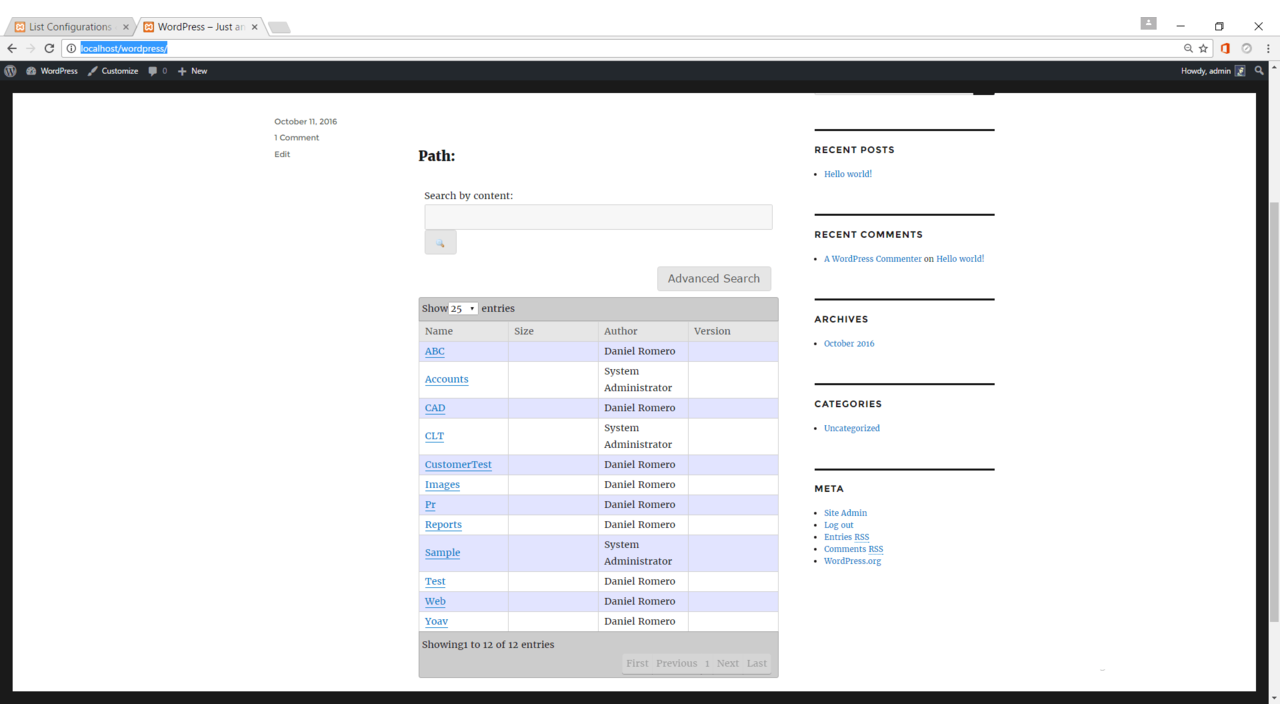 LogicalDOC WordPress Explorer Plugin