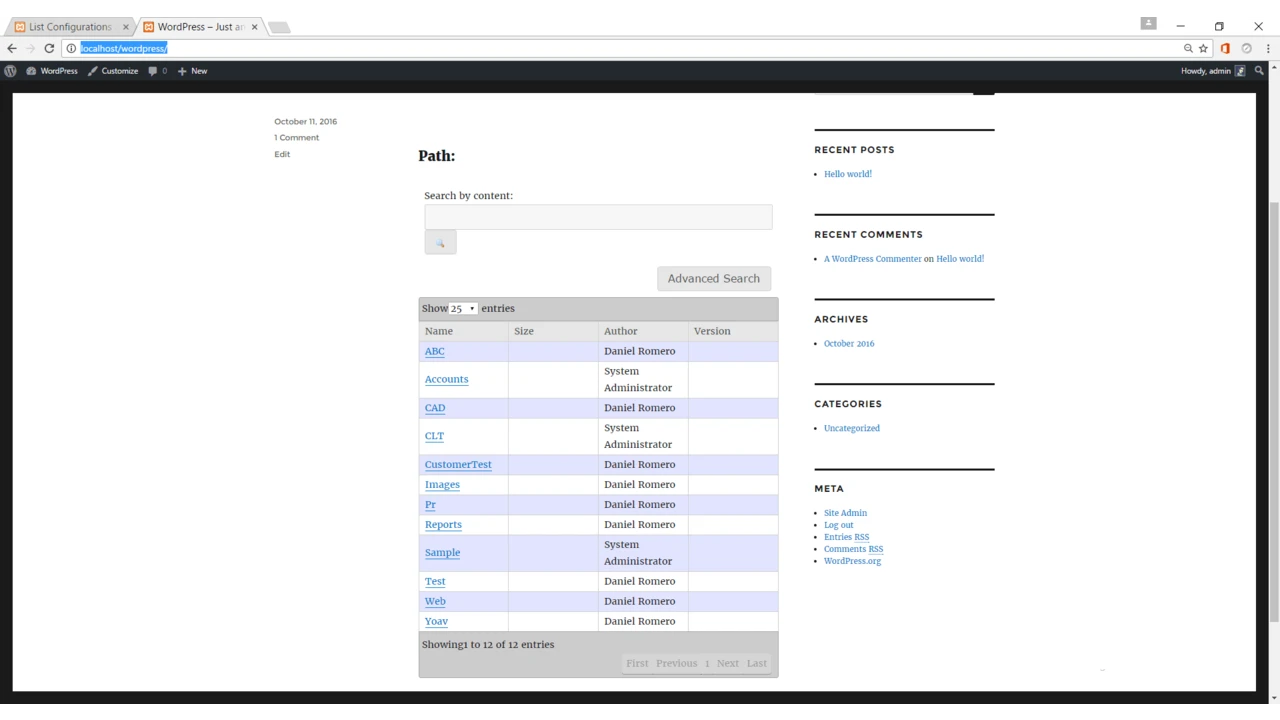 LogicalDOC WordPress Explorer Plugin