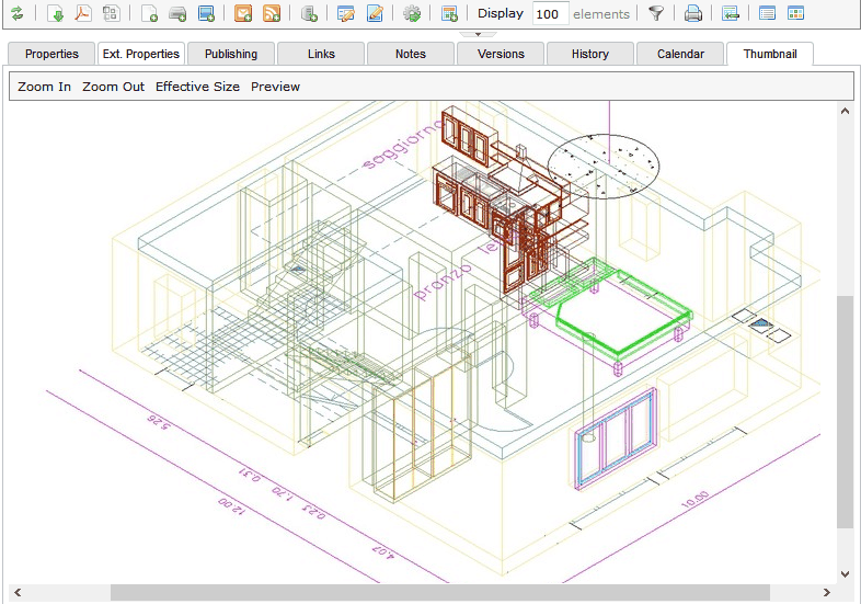 Preview of CAD documents