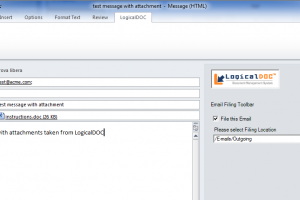 save outgoing email