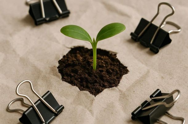 Digital document management system reducing paper waste in office environment