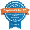 Capterra Featured Top 20 Document Management