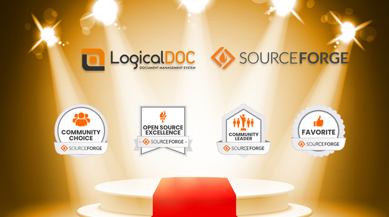 LogicalDOC DMS awards on SourceForge