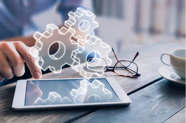 Business process management automation, mobile technology, gears