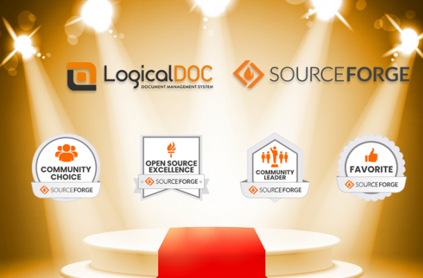 LogicalDOC DMS awards on SourceForge