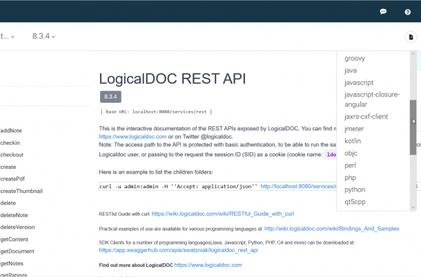 LogicalDOC REST API at SwaggerHub